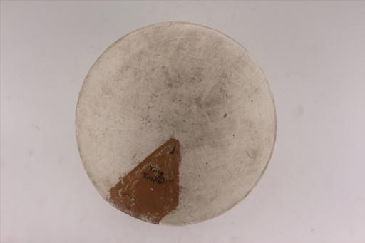 新石器时代屈家岭文化弧腹假圈足泥质红陶碗