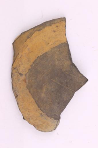 新石器时代大溪文化刻划符号夹砂黑陶圈足