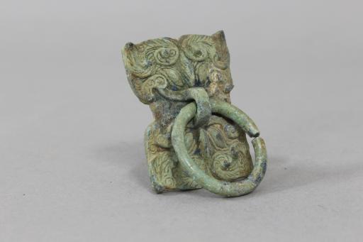 战国时期衔环饕餮纹铜辅首
