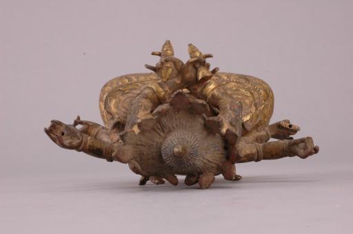 清黄铜鎏金无量寿佛