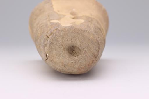 新石器时代城背溪文化刻印纹红陶支座