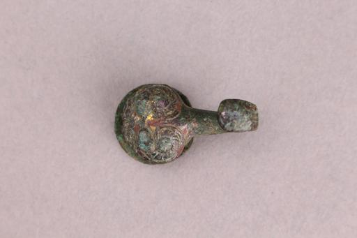 西汉兽面纹铜带钩