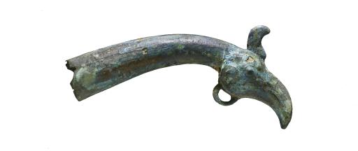 战国时期凤首铜构件