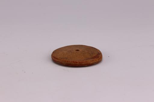 新石器时代屈家岭文化夹砂红褐陶纺轮