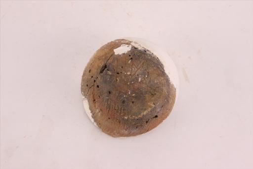 新石器时代城背溪文化侈口弧腹平底绳纹夹砂红褐陶钵