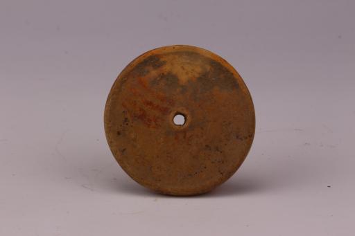 新石器时代屈家岭文化夹砂红褐陶纺轮