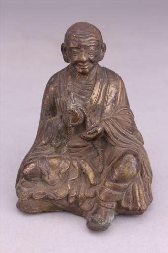 清红铜鎏金伐那婆斯尊者