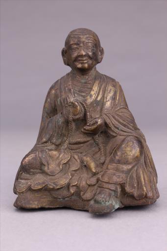 清红铜鎏金伐那婆斯尊者