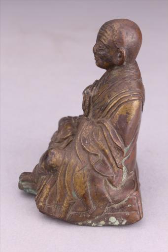 清红铜鎏金伐那婆斯尊者