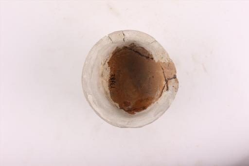 新石器时代屈家岭文化侈口弧腹圜底绳纹夹砂红陶杯