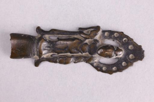 明站姿背头光铜菩萨像