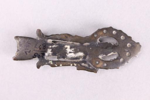 明站姿背头光铜菩萨像