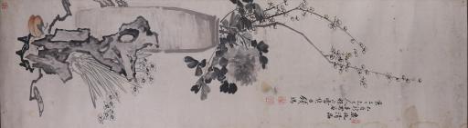 清钱鸿设色岁兆清品图轴