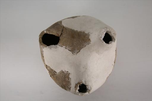 战国时期敛口弧腹锥足绳纹夹砂红褐陶鬲