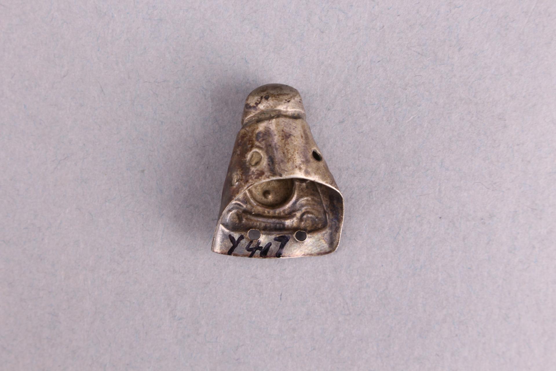 明弥勒佛造型银佛饰