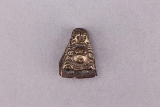 明弥勒佛造型银佛饰