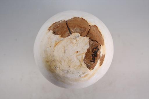 新石器时代石家河文化筒腹平底交错绳纹夹砂红褐陶罐