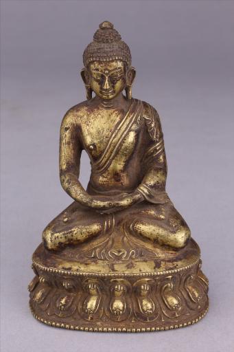 清红铜鎏金无量光（寿）佛