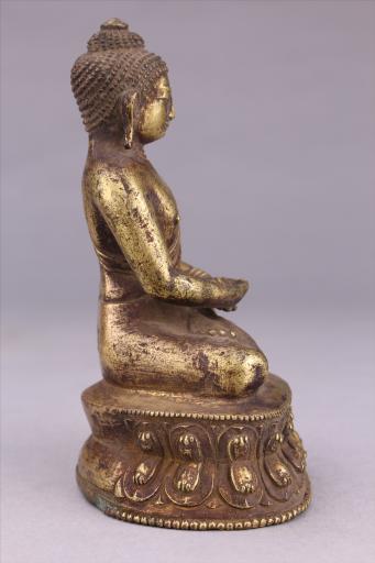 清红铜鎏金无量光（寿）佛