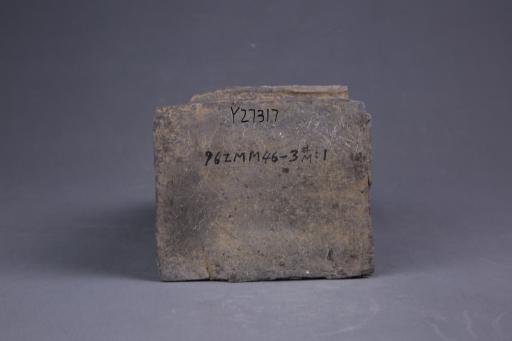 明重檐悬山顶刻划纹泥质灰陶楼