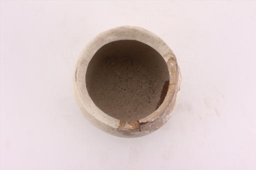 新石器时代大溪文化侈口鼓腹夹砂红褐陶罐
