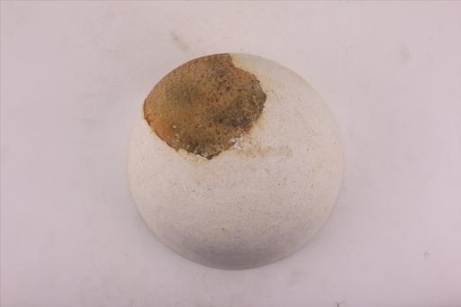 新石器时代城背溪文化侈口弧腹圜底绳纹夹砂红陶钵