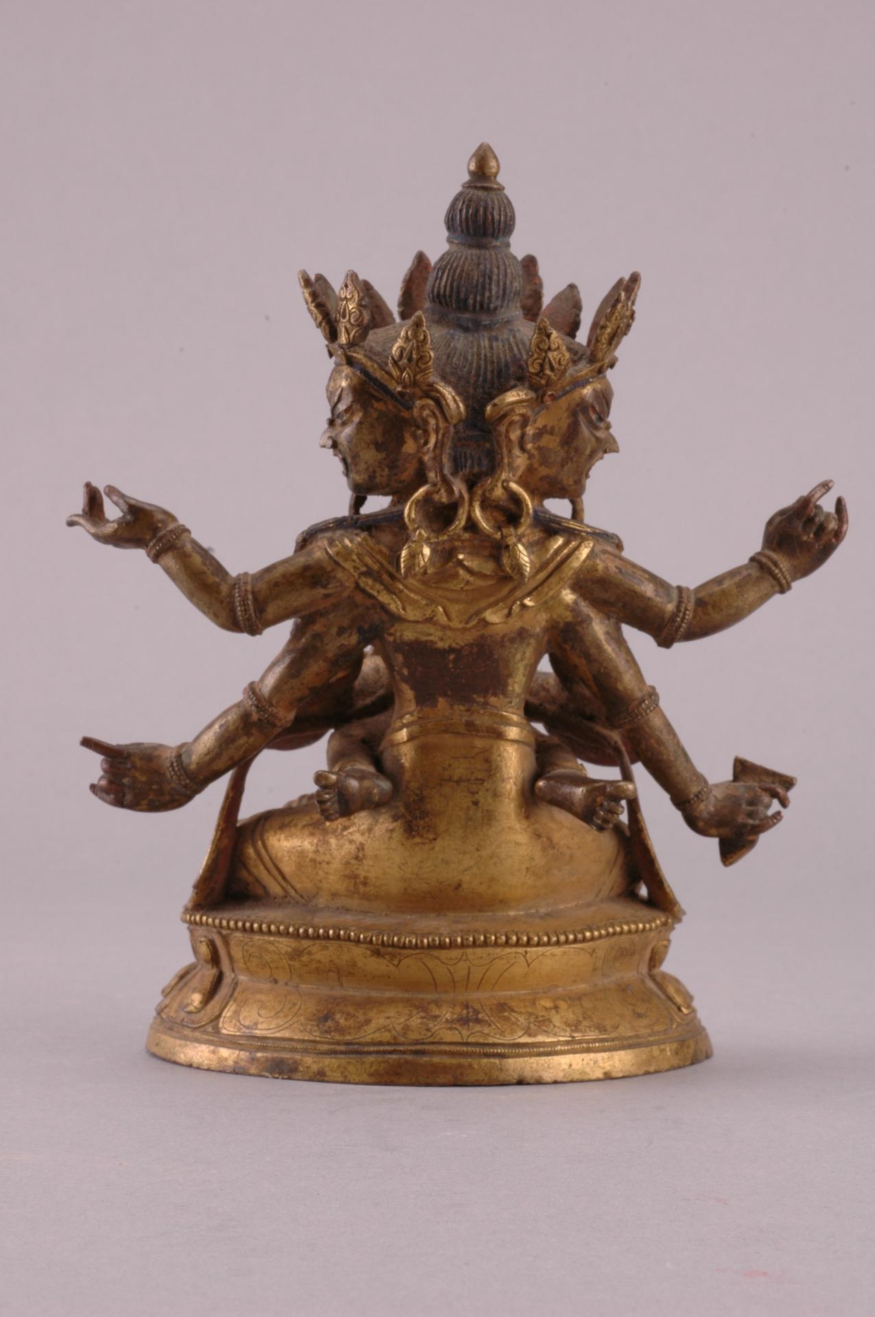 清黄铜鎏金密集金刚