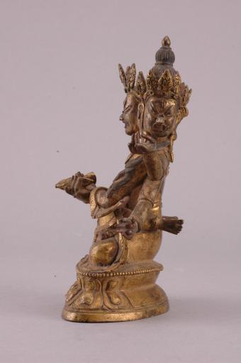 清黄铜鎏金密集金刚