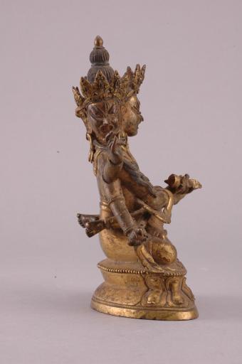 清黄铜鎏金密集金刚