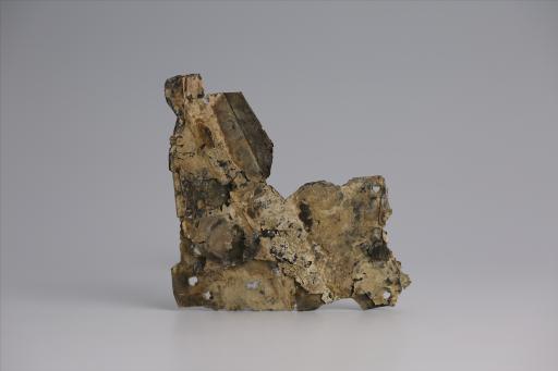 春秋时期曲尺形包锡箔锡饰片