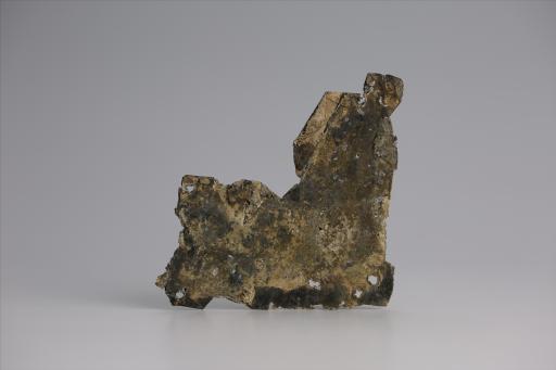 春秋时期曲尺形包锡箔锡饰片