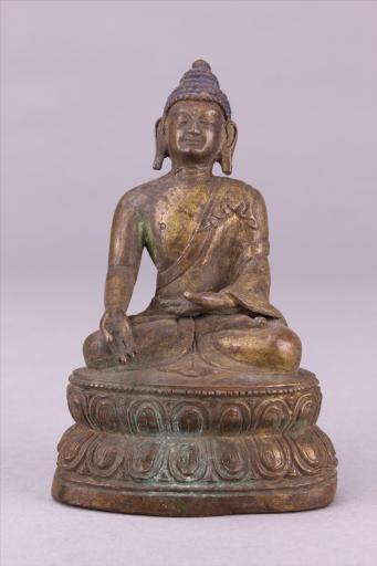 清红铜鎏金释迦牟尼佛