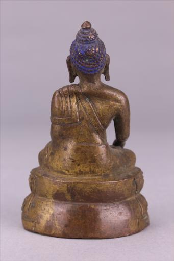 清红铜鎏金释迦牟尼佛