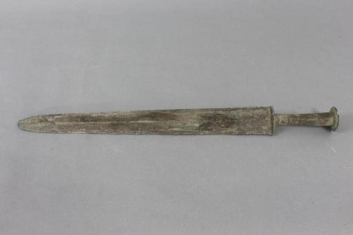 战国时期空心茎素面青铜剑